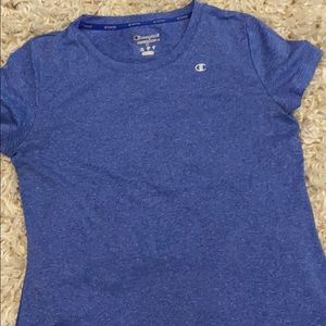 Blue dry fit champion tee